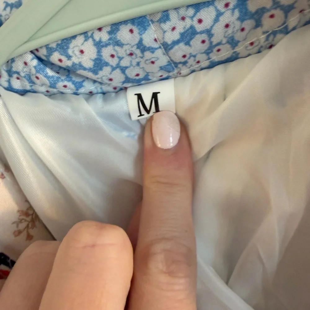 Patchwork Floral Long Coat in Multicolor - Picture 4 of 4